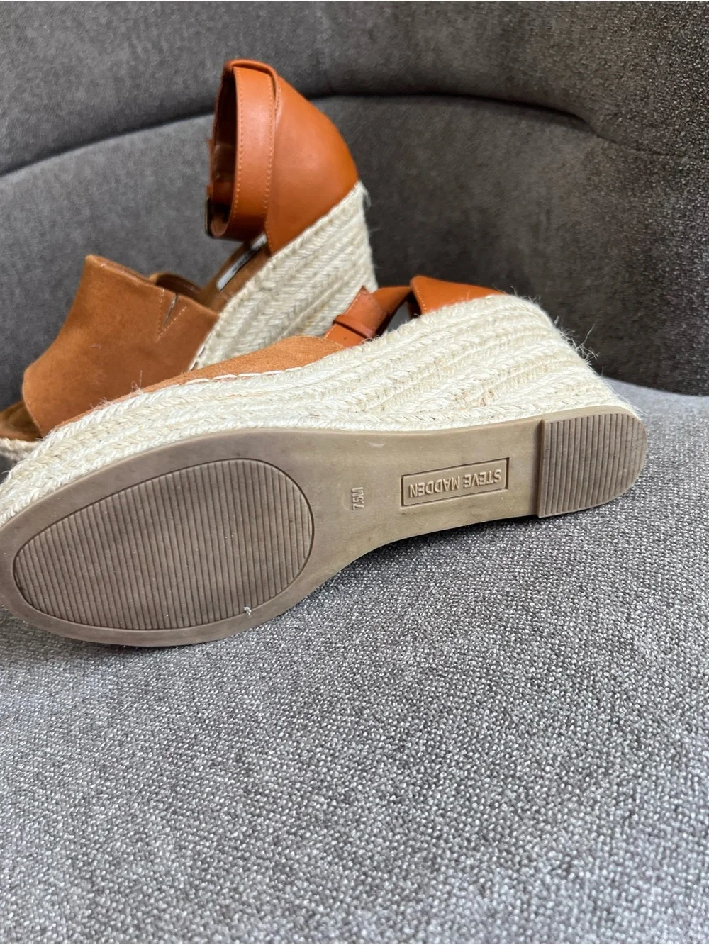 Steve Madden suede Jaylen spadrille sandals size 7.5